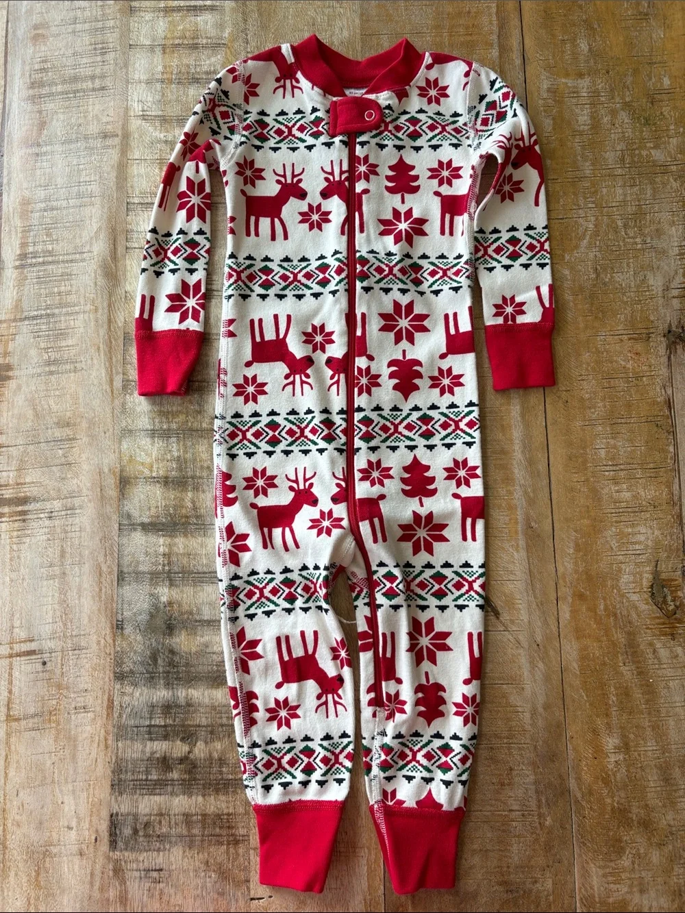 NWOT Hanna Andersson Holiday Reindeer Pajamas 2t
